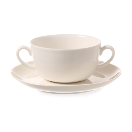 Soucoupe pour bol &agrave; soupe Porcelaine Blanc ⌀180mm - Hendi