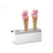 Support Pr&eacute;sentoir Cornets &agrave; Glace, Capacit&eacute; 3 Cornets - Hendi