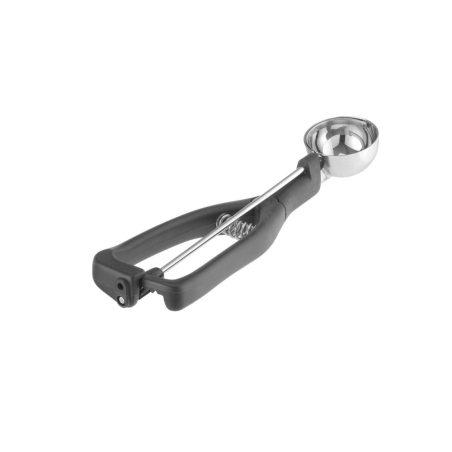 Portionneur &agrave; glace professionnel St&ouml;ckel, sp&eacute;cial gauchers, acier inoxydable, 1/30 (⌀49mm), noir - Hendi