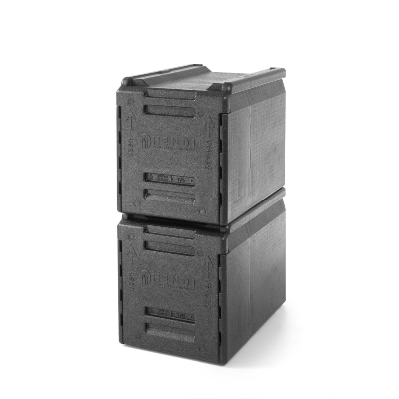 Bo&icirc;te isotherme de transport traiteur professionnelle GN 1/1 - 66L, 600x400x490mm, Profi Line - Hendi