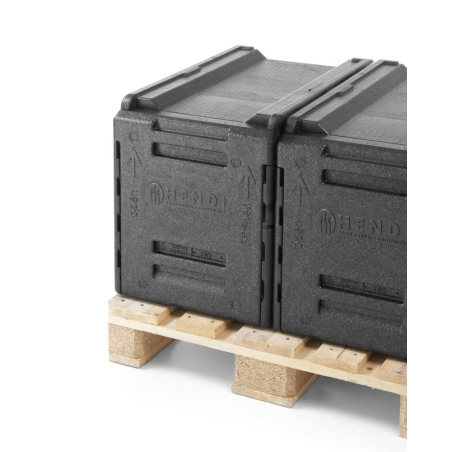 Bo&icirc;te isotherme de transport traiteur professionnelle GN 1/1 - 66L, 600x400x490mm, Profi Line - Hendi
