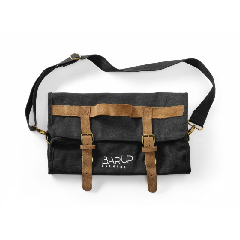 Sac Barman Professionnel Noir en Coton pour Outils Cocktail - Hendi