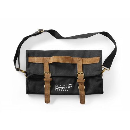 Sac Barman Professionnel Noir en Coton pour Outils Cocktail - Hendi
