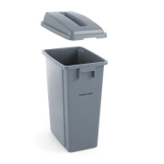 Poubelle &eacute;troite 60L Gris clair AmerBox - Hendi