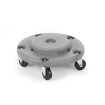 Chariot roulant pour poubelle ronde AmerBox &Oslash;455 mm, Gris clair - Hendi