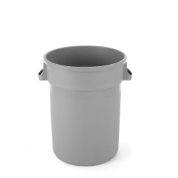 Poubelle ronde professionnelle AmerBox 120L, Gris clair, ⌀550x690mm - Hendi