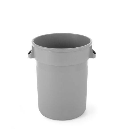 Poubelle ronde professionnelle AmerBox 120L, Gris clair, ⌀550x690mm - Hendi