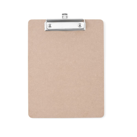 Prot&egrave;ge-menu Clipboard A4 MDF avec Pince M&eacute;tal - Hendi