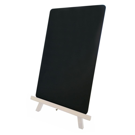 Petit tableau ardoise noir avec chevalet en bois, 220x210x360mm - Hendi
