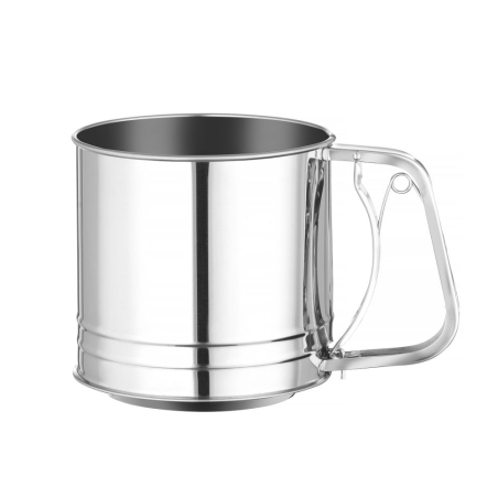 Tamis &agrave; farine professionnel double maille inox 550g - Hendi
