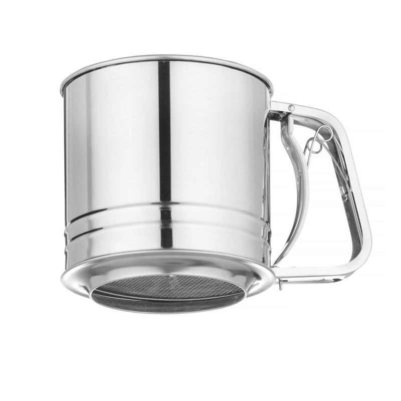 Tamis &agrave; farine professionnel double maille inox 550g - Hendi