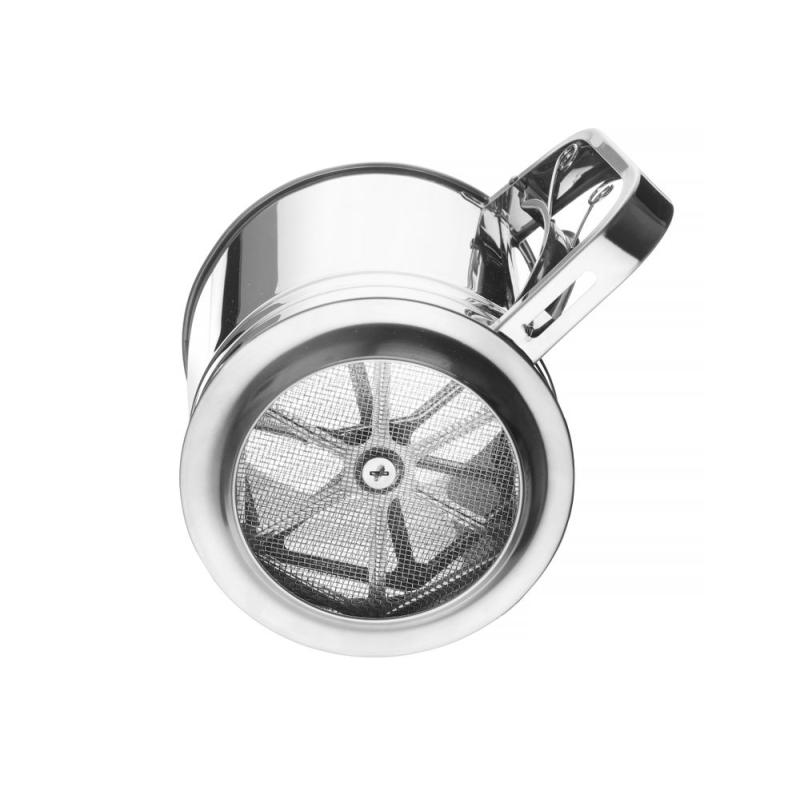Tamis &agrave; farine professionnel double maille inox 550g - Hendi