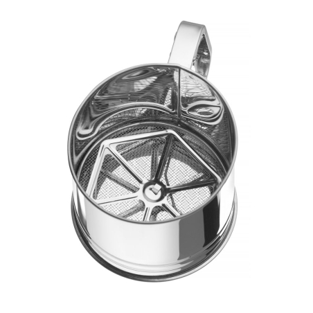 Tamis &agrave; farine professionnel double maille inox 550g - Hendi