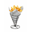 Support noir pour cornet de frites simple, ⌀115x(H)172mm - Hendi