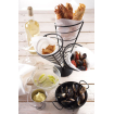 Support pour 3 Cornets de Frites Noir Acier 256x234x276 mm - Hendi