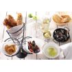 Support pour 3 Cornets de Frites Noir Acier 256x234x276 mm - Hendi
