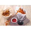 Support Noir pour Cornet de Frites avec Ramequin &agrave; Sauce - Hendi