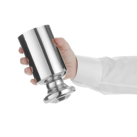 Sali&egrave;re professionnelle en acier inoxydable, &oslash;80x175mm, avec bouchon &agrave; vis - Hendi