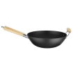 Wok professionnel avec manche en bois de caoutchouc, ⌀324x565mm - Hendi