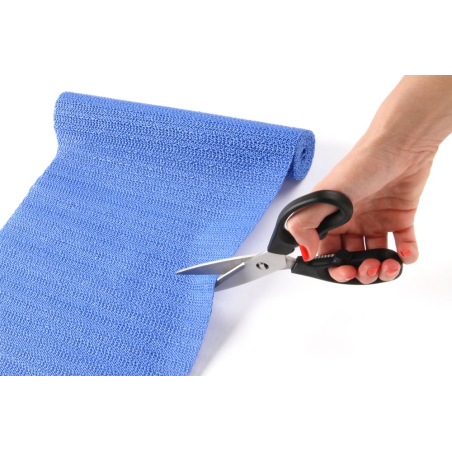 Tapis antid&eacute;rapant multifonctionnel en mousse PVC bleu 300x1500mm - Hendi