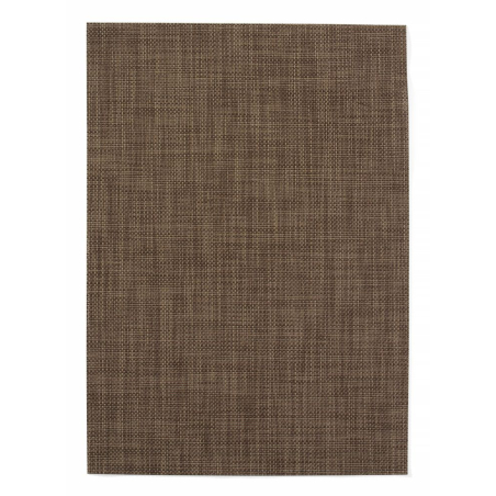 Set de 6 Sets de Table PVC Tress&eacute; Marron Antid&eacute;rapant 450x300mm - Hendi