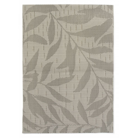 Set de table tiss&eacute; en PVC (vinyle), gris clair, 450x300mm, lot de 6 - Hendi