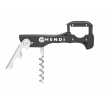 Tire-bouchon Sommelier Professionnel 3-en-1 avec Cutter, Acier Inoxydable et ABS - Hendi