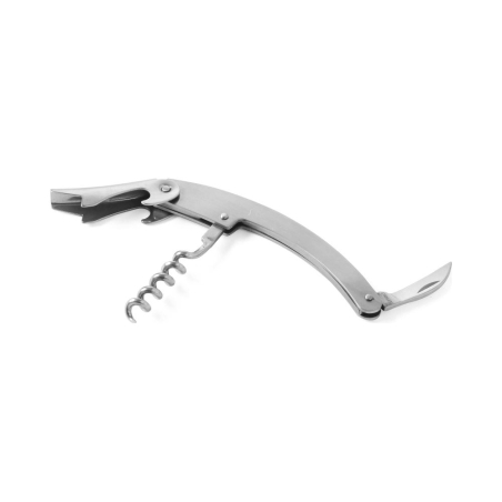 Tire-Bouchon Sommelier Professionnel Mod&egrave;le Courb&eacute; 3 Fonctions (L)110mm - Hendi