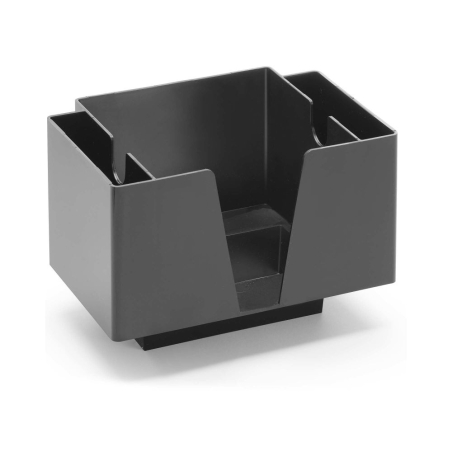 Porte-serviettes Noir BarUp 3 Compartiments 193x143x136mm - Hendi