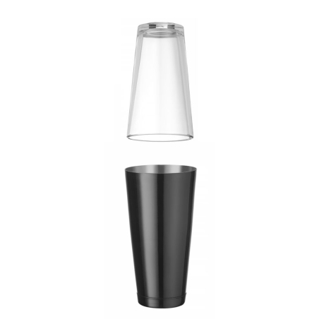 Shaker Boston Professionnel BarUp 0,8L Noir - Hendi