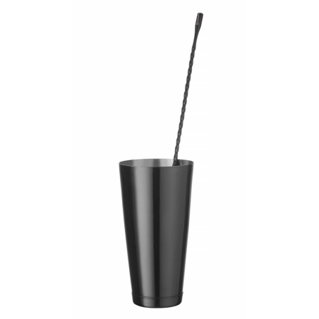 Shaker Boston Professionnel BarUp 0,8L Noir - Hendi