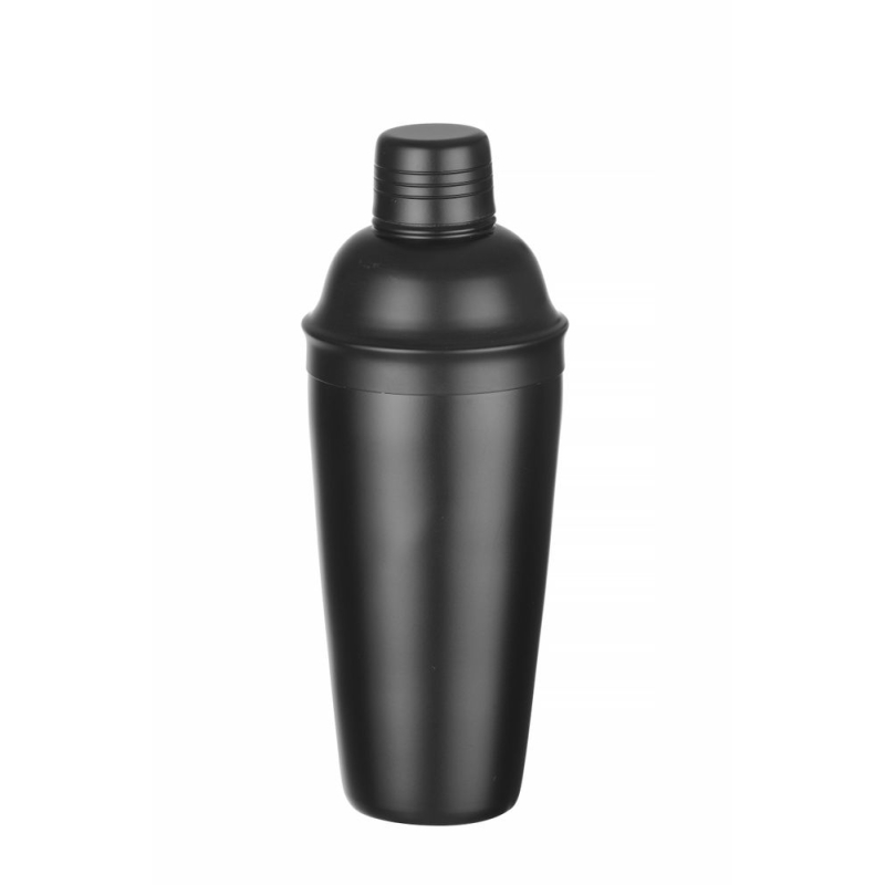 Shaker Cobbler Acier Inoxydable 3 Pi&egrave;ces Noir BarUp 85x240mm - Hendi