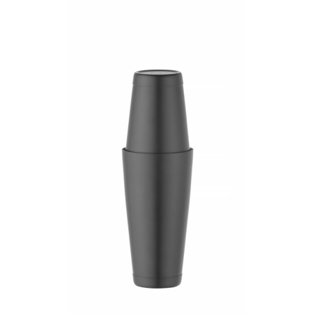 Shaker Boston Tin-on-Tin BarUp, 0,8L, Noir, Diam&egrave;tre 90mm - Hendi