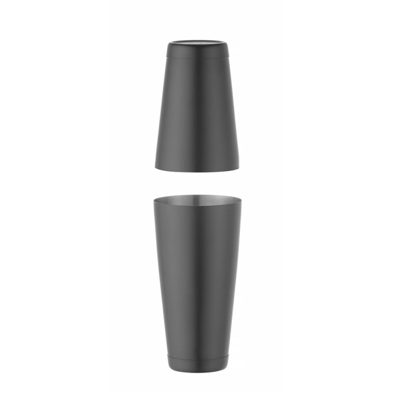 Shaker Boston Tin-on-Tin BarUp, 0,8L, Noir, Diam&egrave;tre 90mm - Hendi