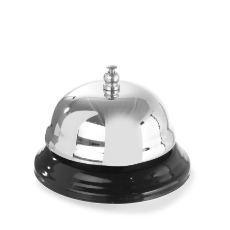 Sonnette de r&eacute;ception de comptoir chrom&eacute;e &Oslash;85xH60mm - Hendi