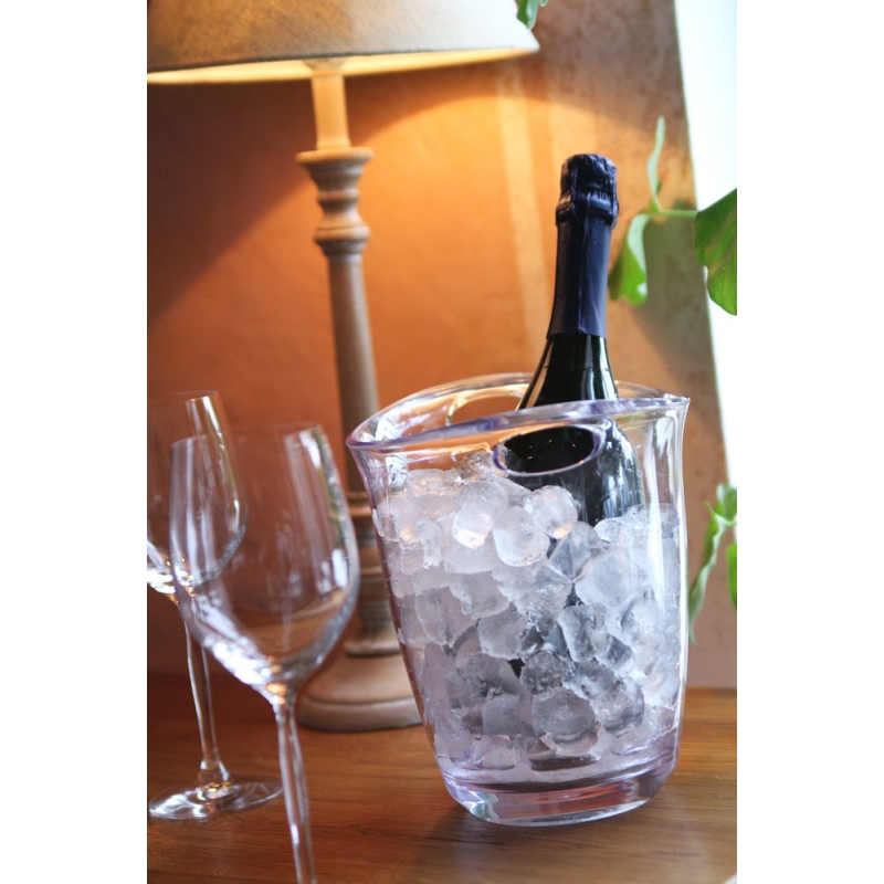 Seau &agrave; glace transparent BarUp 3L, dimensions 220x185x226mm - Hendi