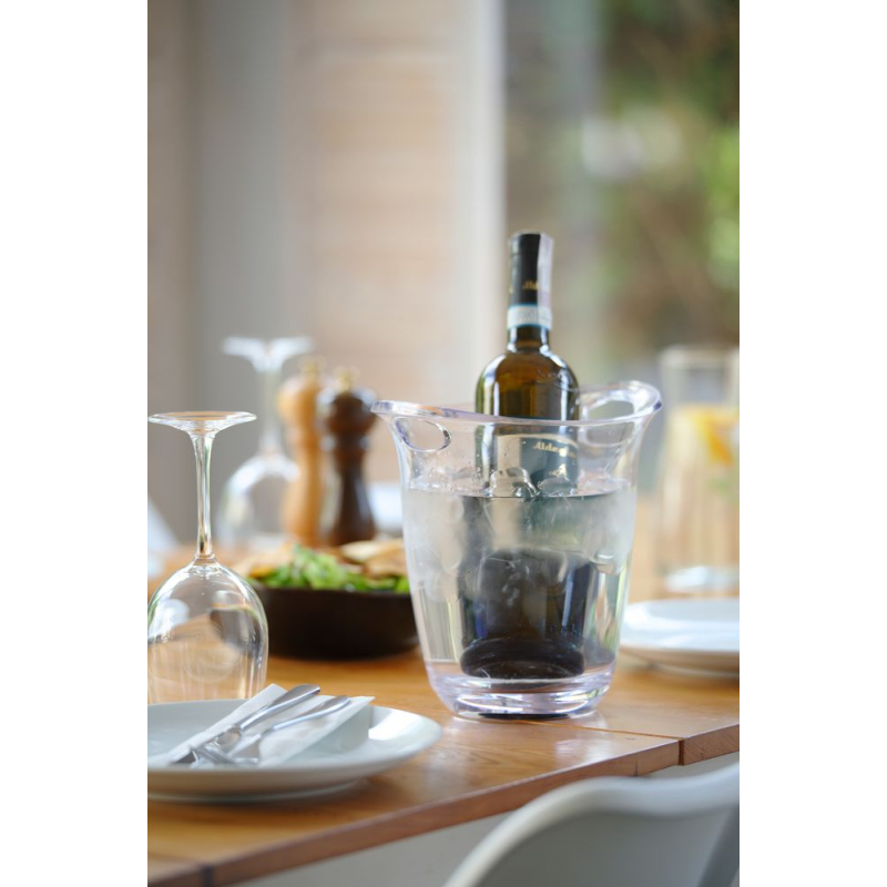 Seau &agrave; glace transparent BarUp 3L, dimensions 220x185x226mm - Hendi