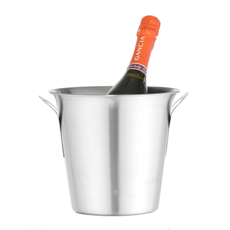 Seau &agrave; glace BarUp 3,5L en Argent, &Oslash;210mm - Hendi