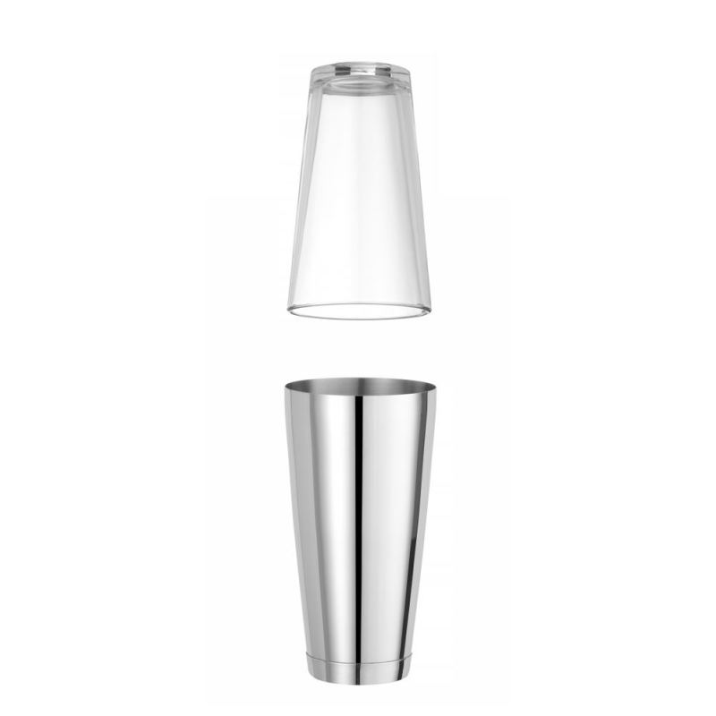 Shaker Boston Professionnel Barman en Inox 0,8L, ⌀90x177mm, Lavable au Lave-Vaisselle - Hendi