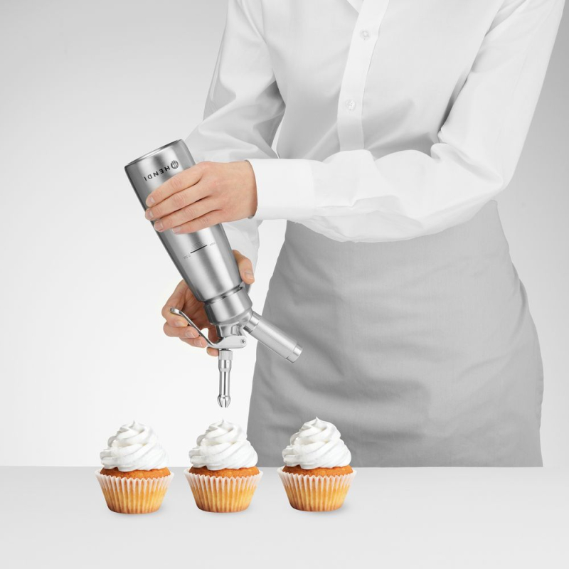 Siphon &agrave; Chantilly Professionnel Profi Line 0,5L pour Cr&egrave;mes et Mousses - Hendi