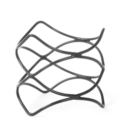 Support de buffet rond antid&eacute;rapant en acier PVC ⌀200x(H)200mm pour plats et bols - Hendi