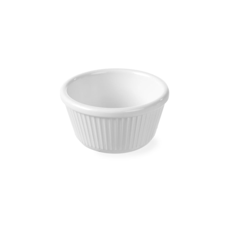 Ramequin &agrave; souffl&eacute;, Rainur&eacute;, en Porcelaine, 100 ml, &Oslash;85x(H)45mm - Hendi