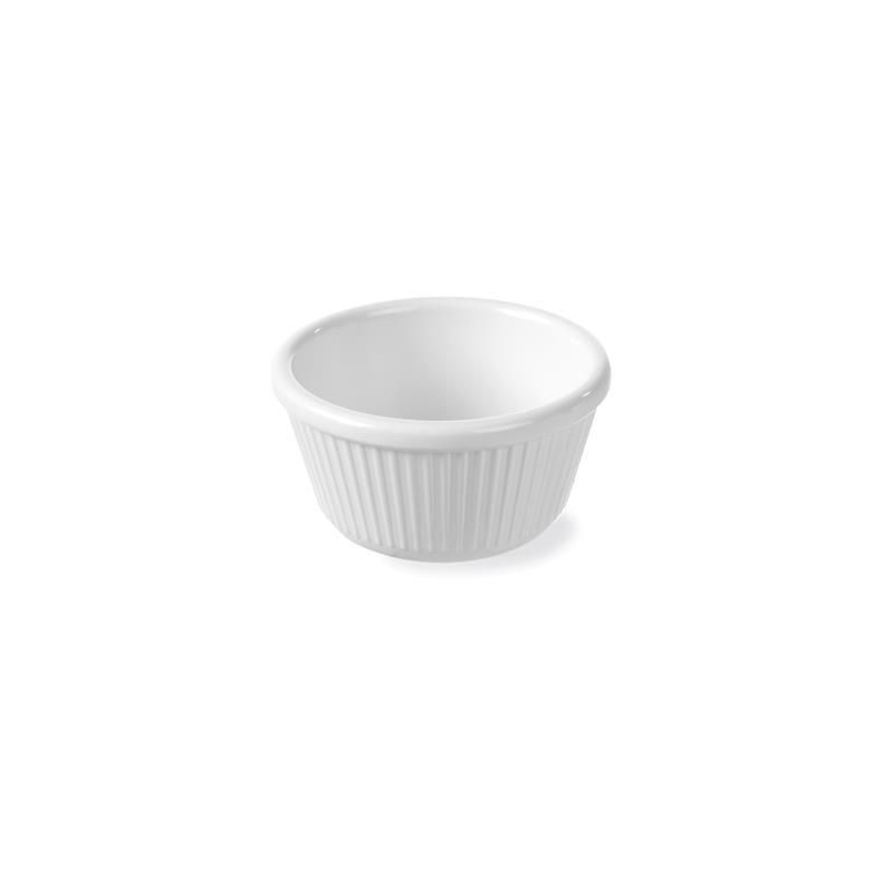 Ramequin &agrave; souffl&eacute;, Rainur&eacute;, en Porcelaine, 100 ml, &Oslash;85x(H)45mm - Hendi