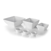 Saladier carr&eacute; en m&eacute;lamine blanc 270x270x105mm - 561584 - Hendi