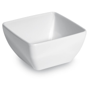 Saladier Carr&eacute; en M&eacute;lamine Blanc 13x13cm - Hendi