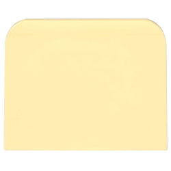 Racloir Coupe-P&acirc;te Rectangulaire Inox - Set de 6 Pi&egrave;ces 120x96mm - Hendi