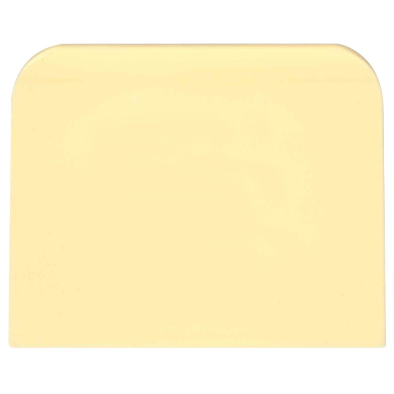 Racloir Coupe-P&acirc;te Rectangulaire Inox - Set de 6 Pi&egrave;ces 120x96mm - Hendi