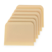 Racloir Coupe-P&acirc;te Rectangulaire Inox - Set de 6 Pi&egrave;ces 120x96mm - Hendi