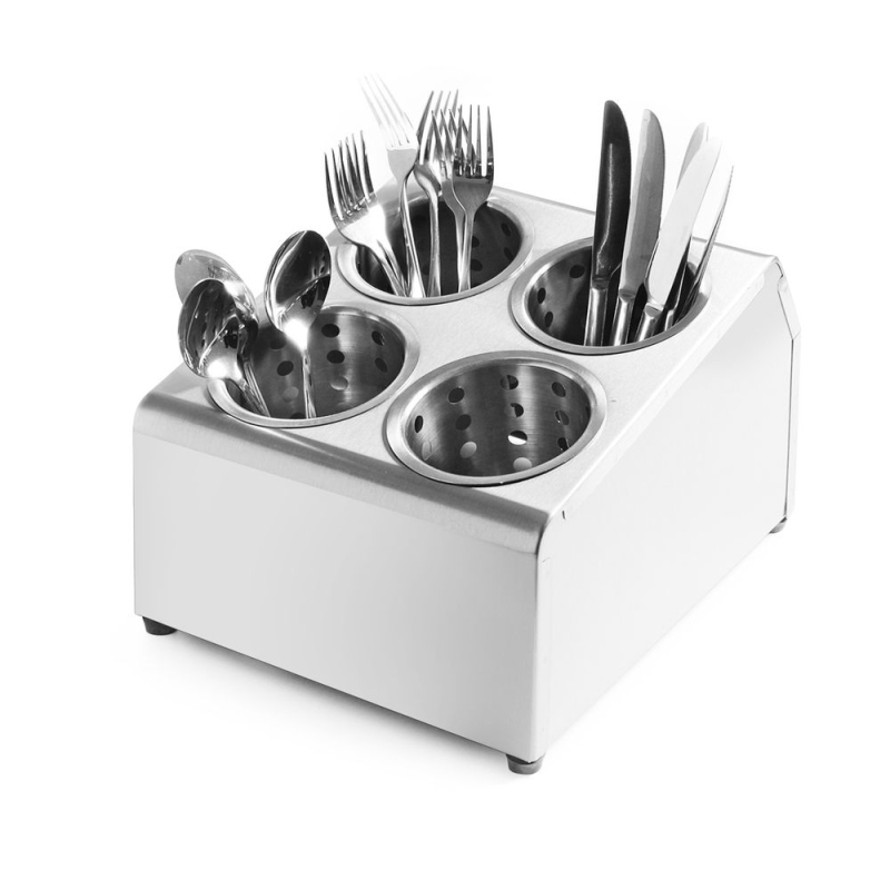 Support pour 4 paniers &agrave; couverts professionnel, 296 x 210 mm - Hendi