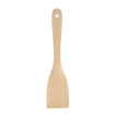 Spatule de cuisine en bois de h&ecirc;tre courb&eacute;e pour po&ecirc;le antiadh&eacute;sive - Hendi